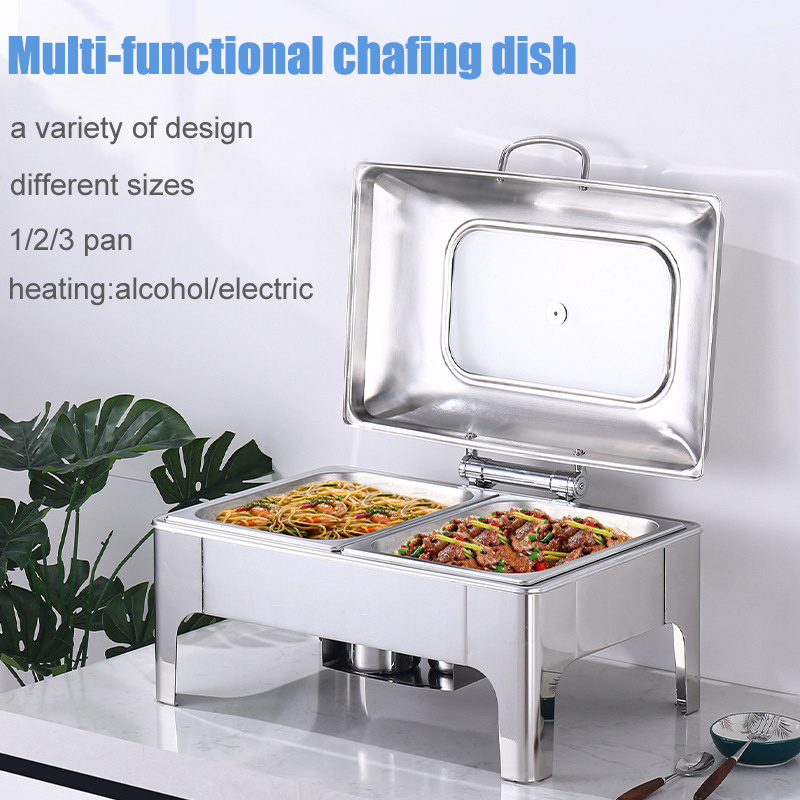 Gold Stainless Steel Chafing Dish Buffet Stove Chafing Dishes Food heating Buffet for Catering chafing dish