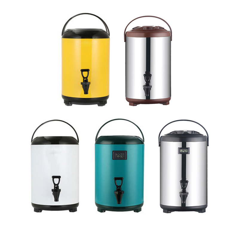 Milk Tea Bucket Thermos Bucket Stainless Steel Insulated Thermos Barrel 201 Coffee Milk Tea Heat Preservation Bucket