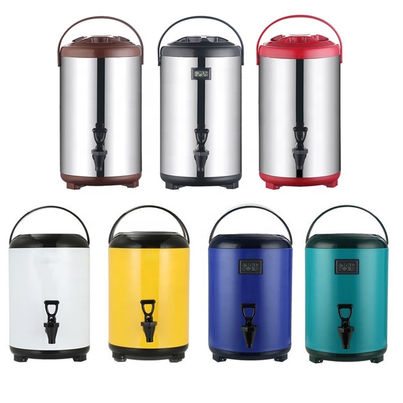 Milk Tea Bucket Thermos Bucket Stainless Steel Insulated Thermos Barrel 201 Coffee Milk Tea Heat Preservation Bucket