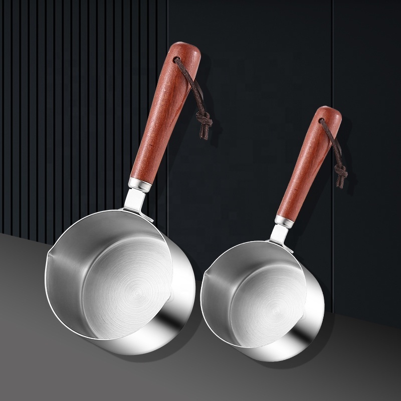 kitchen Mini Stainless Steel  304 Pot sauce pan Milk pan For Melting Butter Chocolate Cream  pan candle melting pot