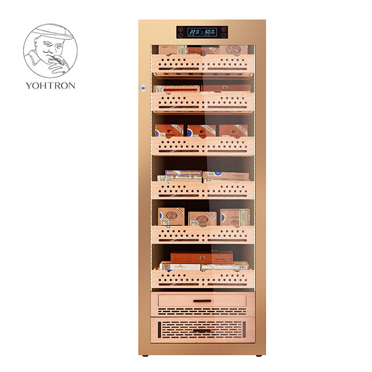 Yohtron whole new design cigar cabinet humidor large for hotel and shop