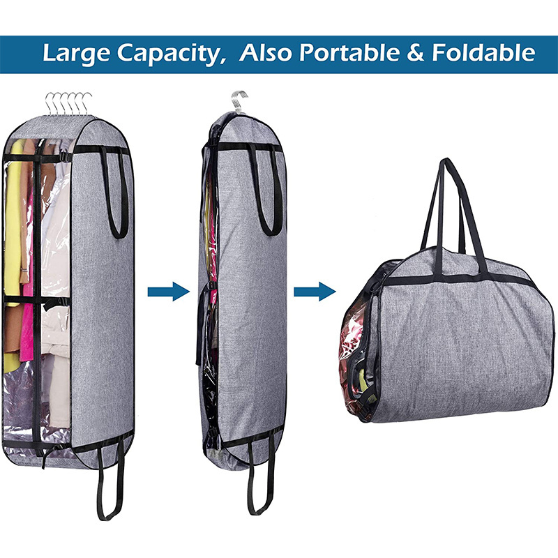 Amazing Design Hanging Garment Bag Rolling Garment Cover Storage Moving Bags for Travel Suit Clothing Coats