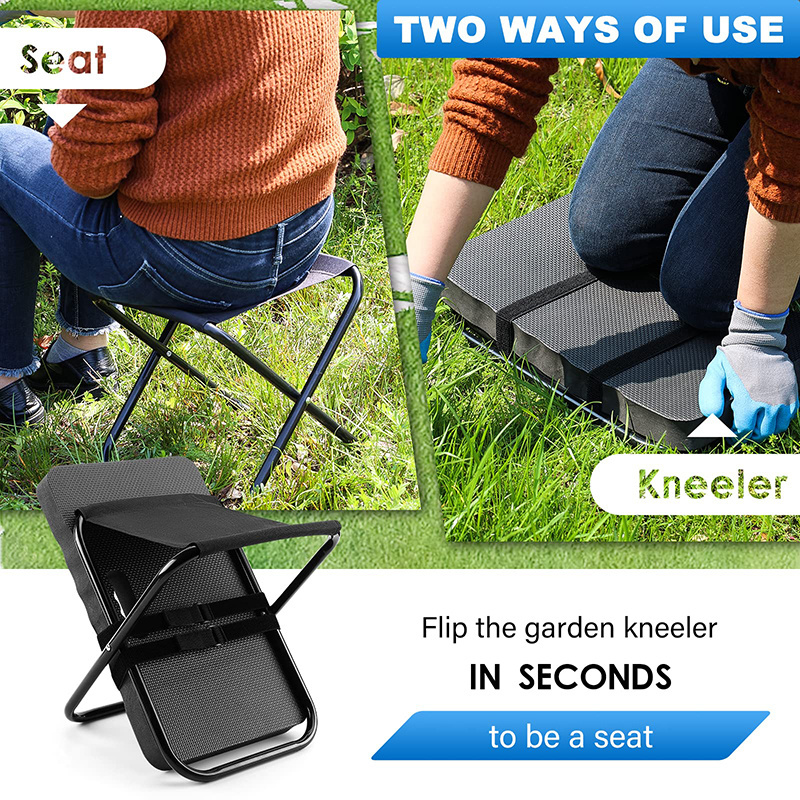 Garden Kneeling Pad with Gardening Stool Foam Knee Pad Mat Cushion Garden Kneeler and Seat