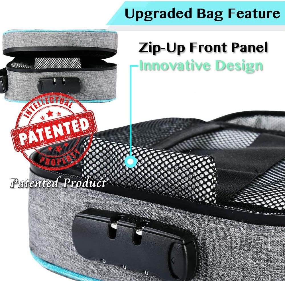 Travel Large Odor Proof Activated Carbon Lined Bags Smell Proof Stash Case Tobacco Smellproof Bag Smell Proof Stash Bag