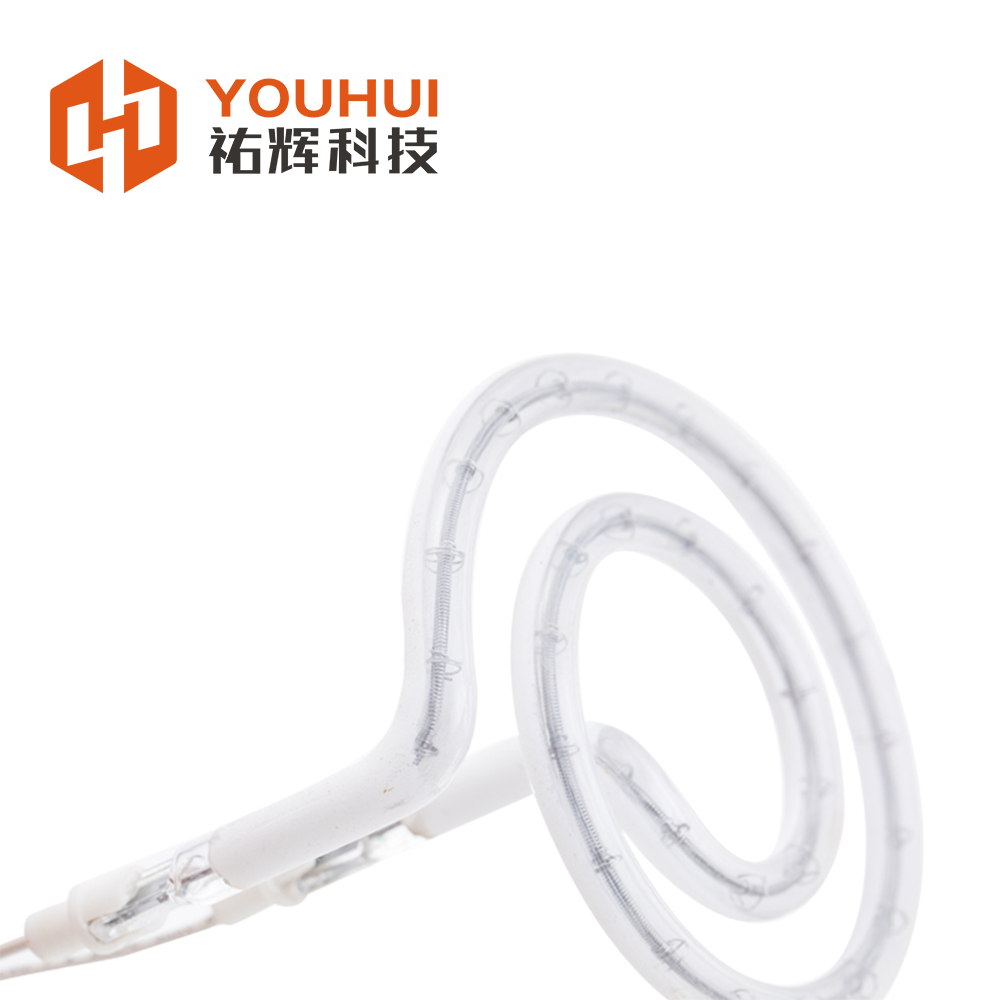 Special customization White reflector halogen tube Back-up infrared lamp for reflow soldering