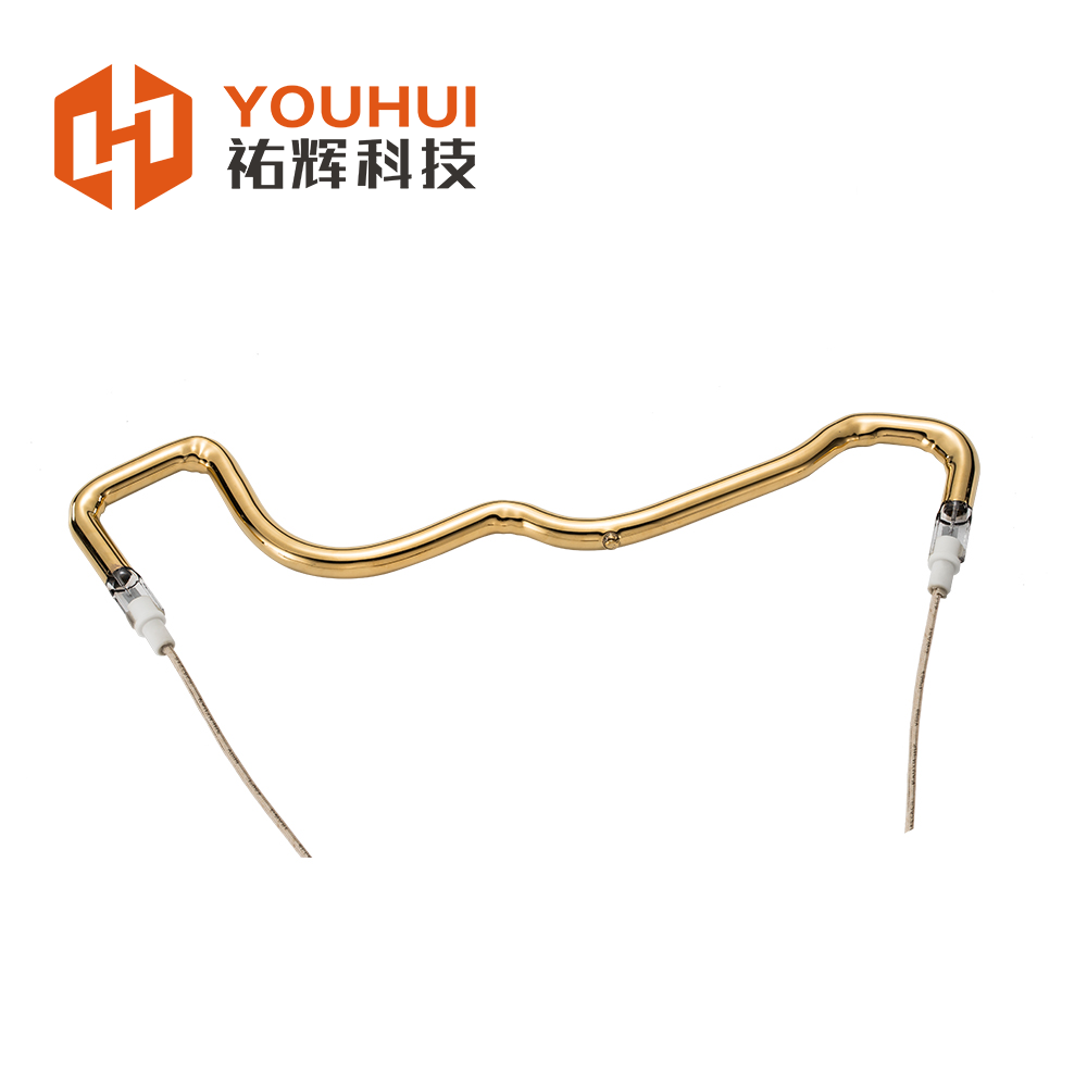 150-6000W 3D contoured quartz glass tube infrared heating element