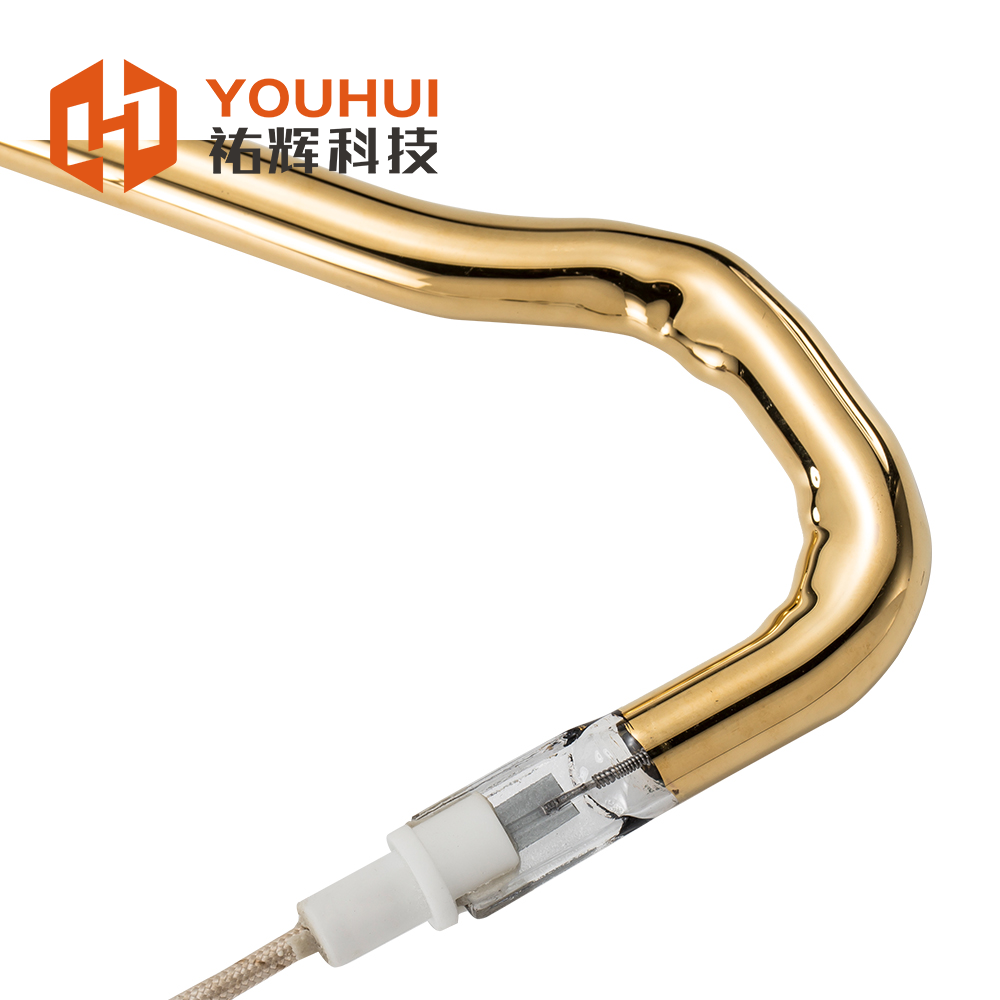 150-6000W 3D contoured quartz glass tube infrared heating element