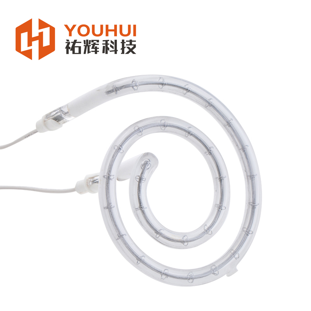 Special customization White reflector halogen tube Back-up infrared lamp for reflow soldering