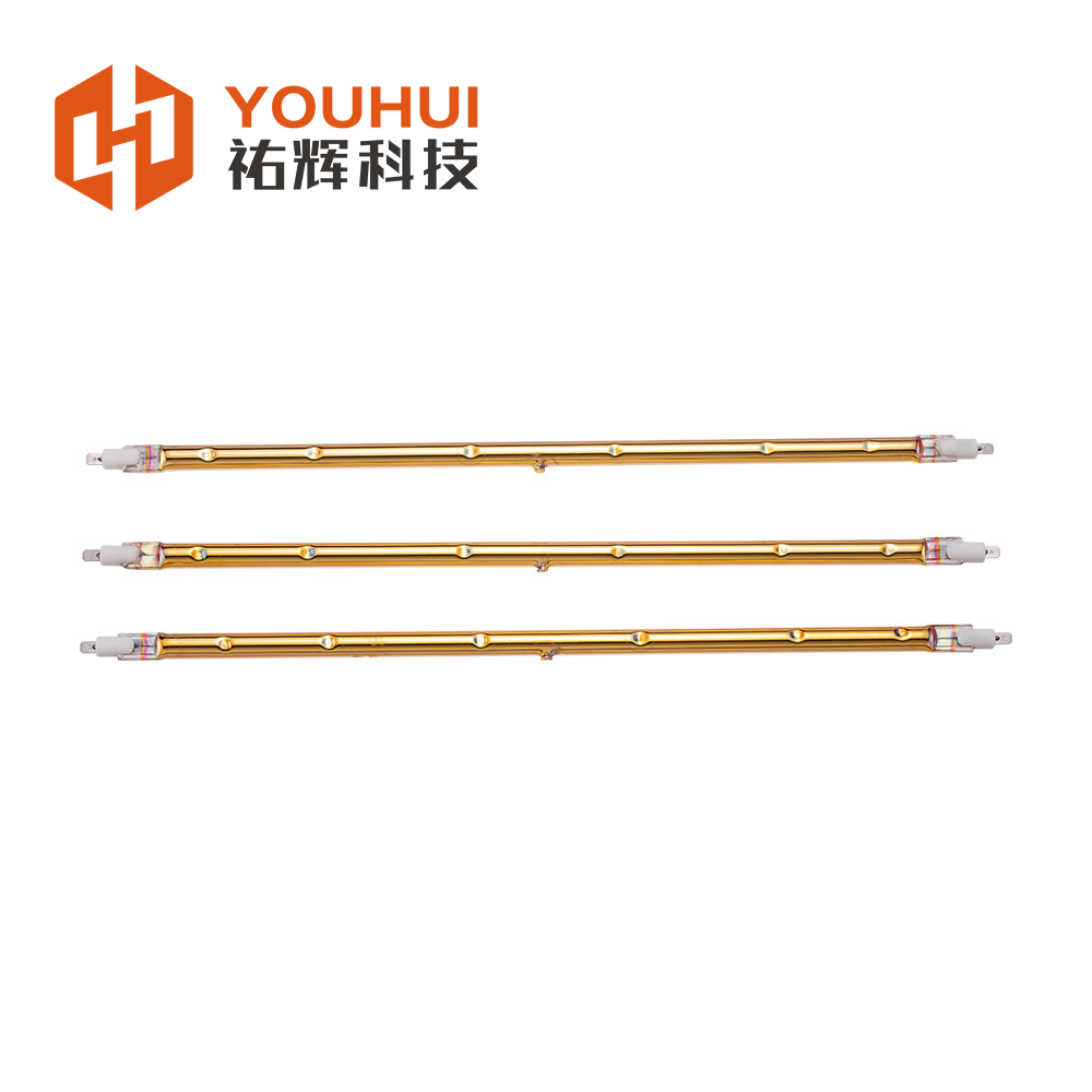 Full gold-plated single tube straight tube infrared heating lamp for sauna heating