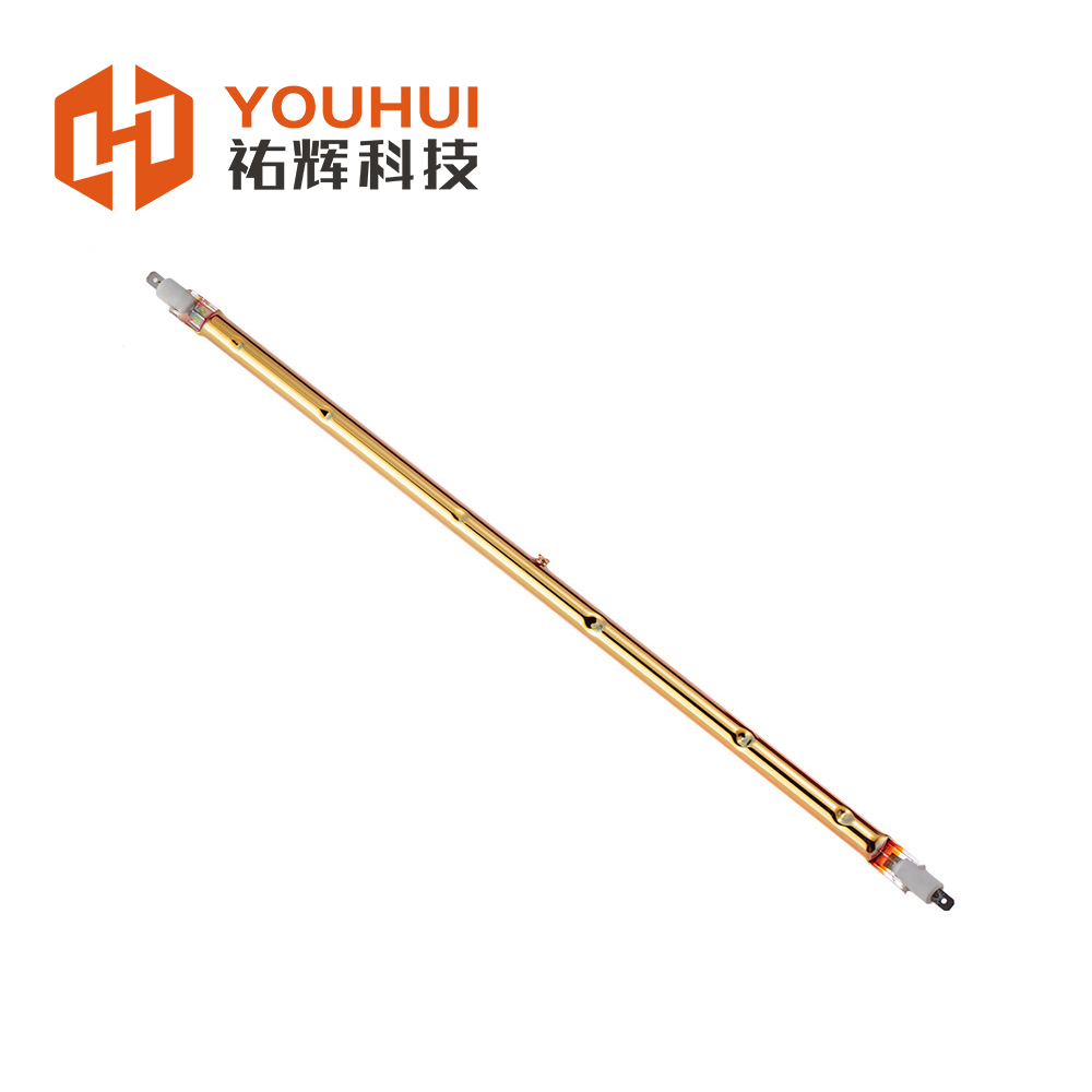 Full gold-plated single tube straight tube infrared heating lamp for sauna heating