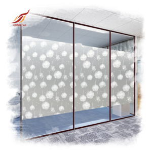 snowflake static cling office glass decorative transparent pvc white snow frosted glass window film