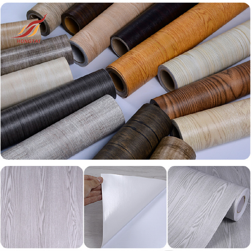 yellow wood grain car interior wrap film self adhesive laminate vinyl pvc furniture sheet sticker