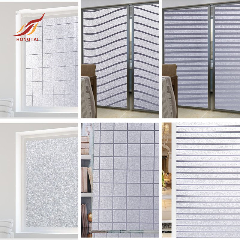 snowflake static cling office glass decorative transparent pvc white snow frosted glass window film