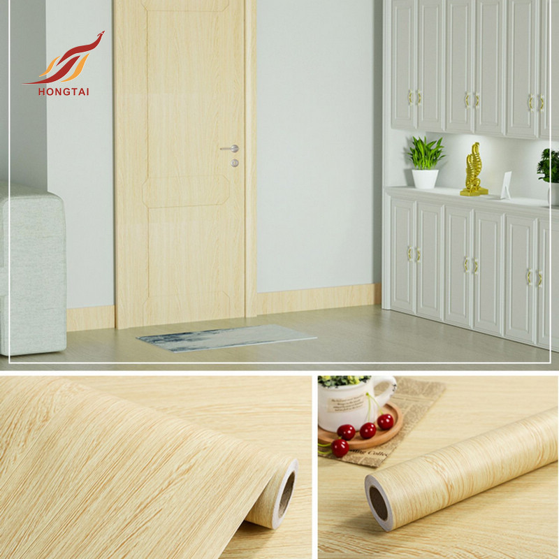 yellow wood grain car interior wrap film self adhesive laminate vinyl pvc furniture sheet sticker