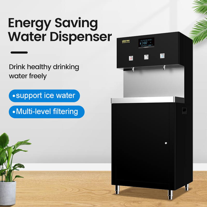 Factory direct commercial 4 Faucets  hot and cold function water dispenser with filtration system