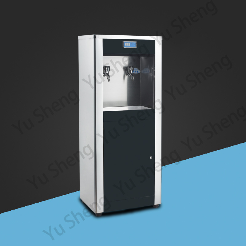 commercial two faucet hot and normal water drink dispenser purified drinking fountain for school