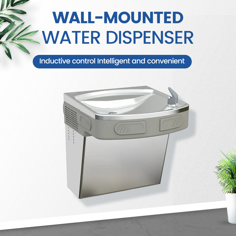 Factory Supply Refrigerated Stainless Steel Drinking Water Fountain Wall Mounted Water Cooler Dispenser Machine