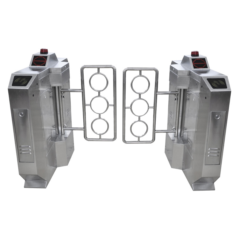 High Security Waist Height Pedestrian Fully Automatic Access Control Swing Turnstile Barrier Gate for gyms and hotels