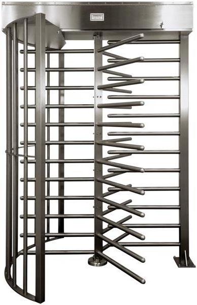 Security rfid gate control access system stainless steel security doors full height turnstile gate