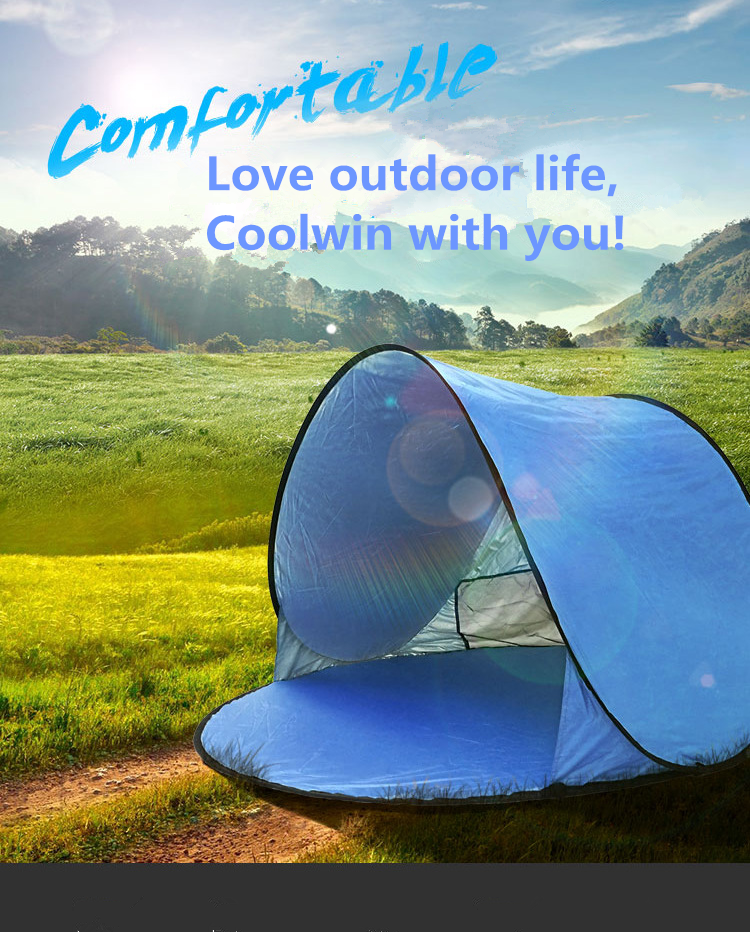 Outdoor Beach Sun Shelter Instant Pop Up Tent Sun Protection Camping Automatic Beach Tent