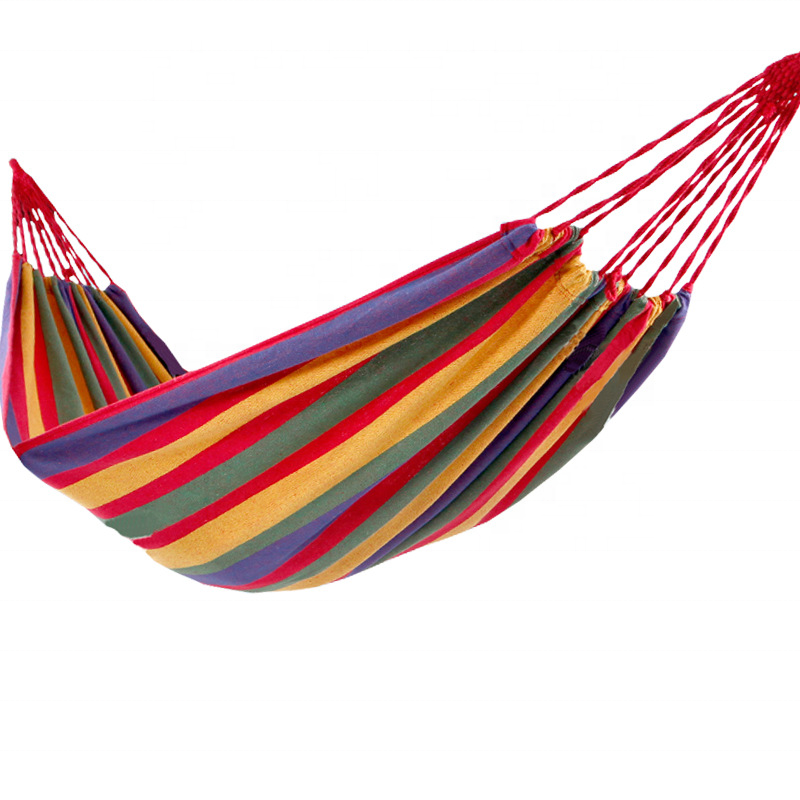 Yuanfeng Factory Cheap Garden Casual Sleeping Hammock Red/Blue Color Portable Folding Easy-Carry Camping Hammock