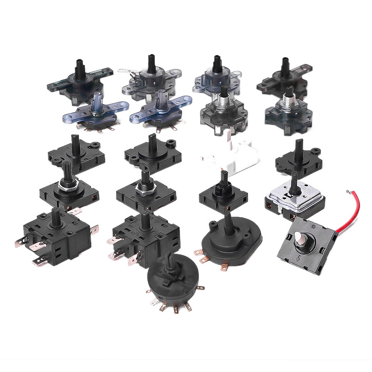 4A 250Vac 3 Position Power Select Switch Electrical Rotary Switches Rotary Cam Switch For Oven