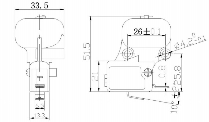 Safety Switch 16a 125VAC Dump Protection Patio Heater Micro Switch Tip Over Switch For Electric Heater