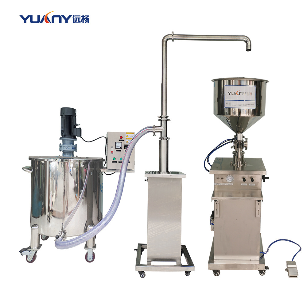 Small Lotion Mixer Cosmetic Machine Shampoo Homogenizer Mixing Liquid Soap Making Machine Mix and Pump Epoxy Resin Machine