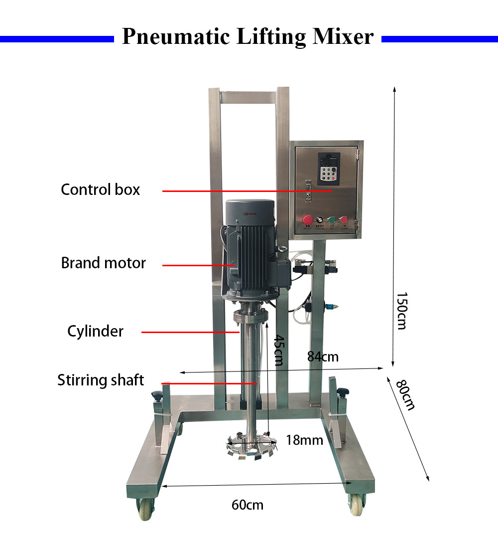 Mixer Paint Tinting Machine Overhead Stirrer Automatic Epoxy Resin Industrial Liquid Mixer Hand Mixer Machines 100lite Seimens