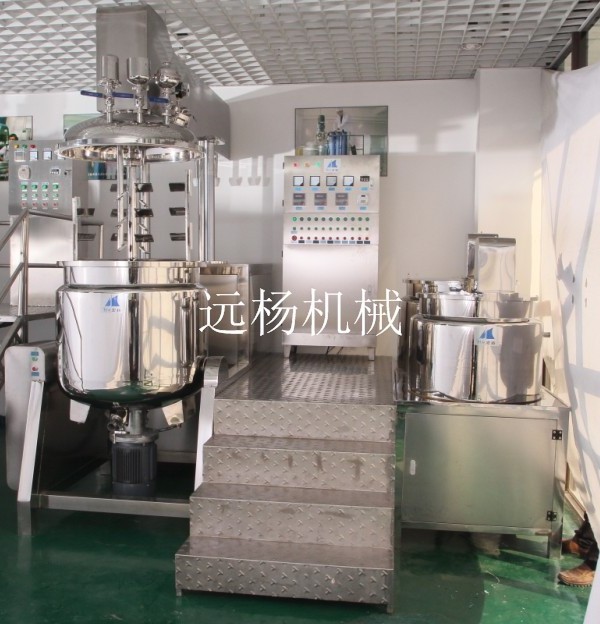 Hydraulic Lift Homogenizer Vacuum Emulsion Mixer Cream Making Tank for Cosmetic 50 l