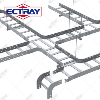 Construction Material Cable Ladder Tray HDG Hot Dipped Galvanized Ladder Type Cable Tray Stainless Steel Cable Ladder