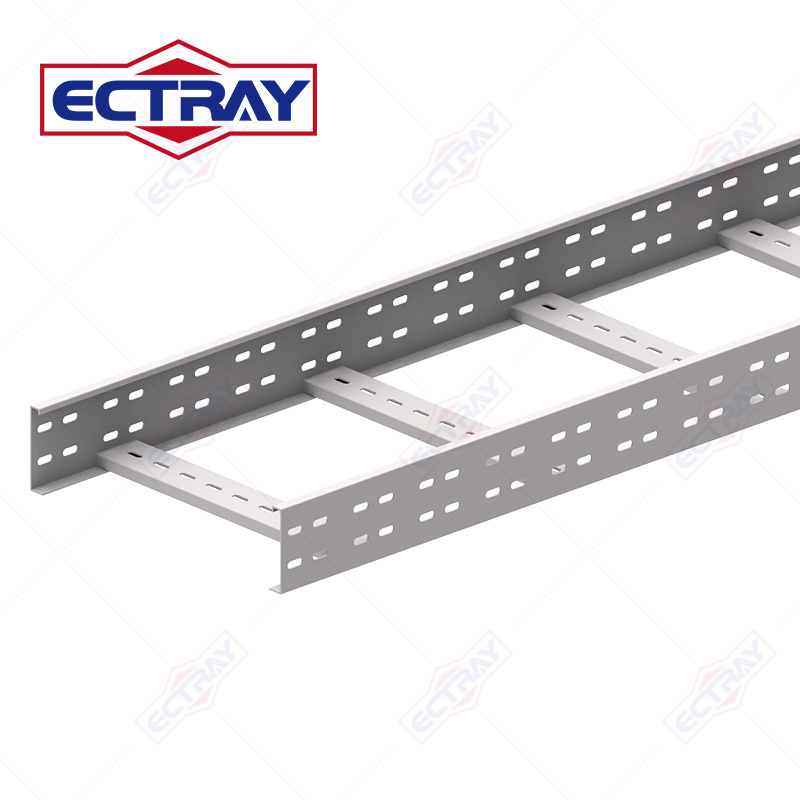 Construction Material Cable Ladder Tray HDG Hot Dipped Galvanized Ladder Type Cable Tray Stainless Steel Cable Ladder