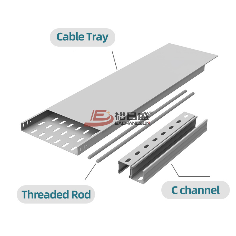 Manufacturer Cable Management Custom Stainless Steel Waterproof and Anti-Corrosion Perforated Cable Tray