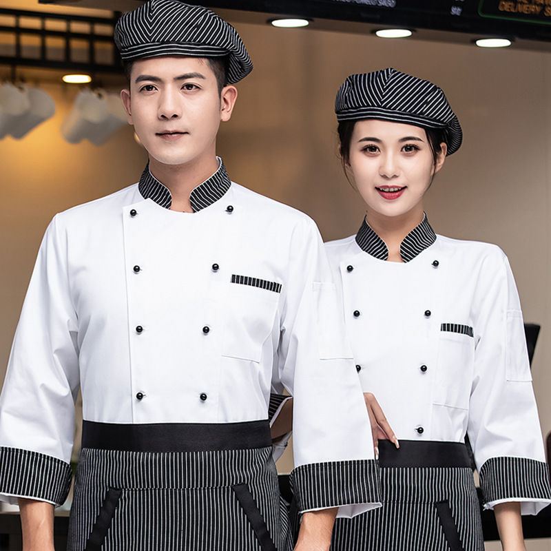 Bakery summer breathable short-sleeved chef's clothes Women italian chef uniform italian chef uniform