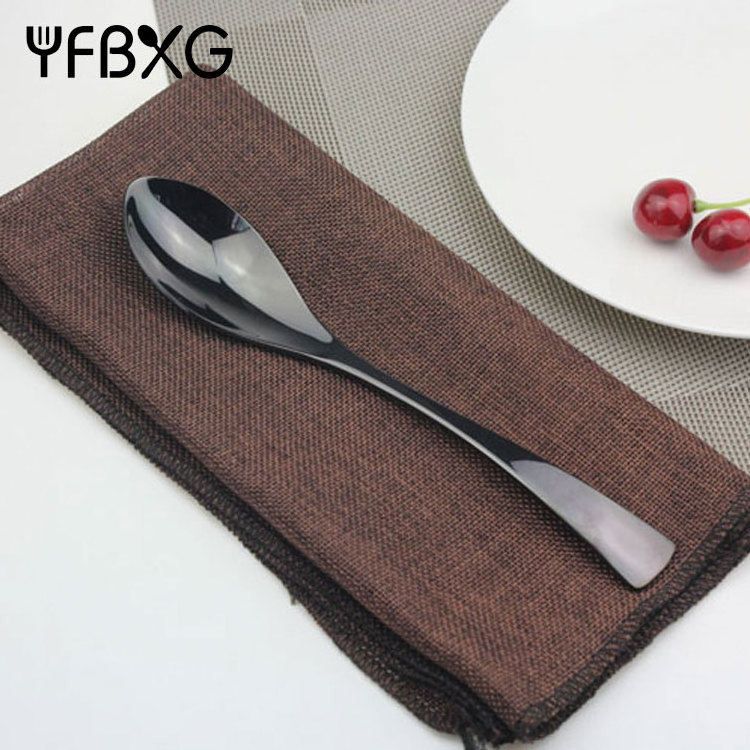 alibaba wholesale stainless steel wedding gifts for guests black cutlery