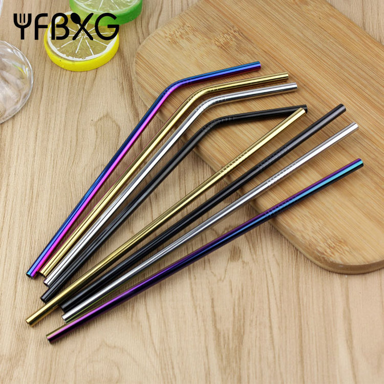 hot 2018 bar accessories stainless steel drinking metal straw