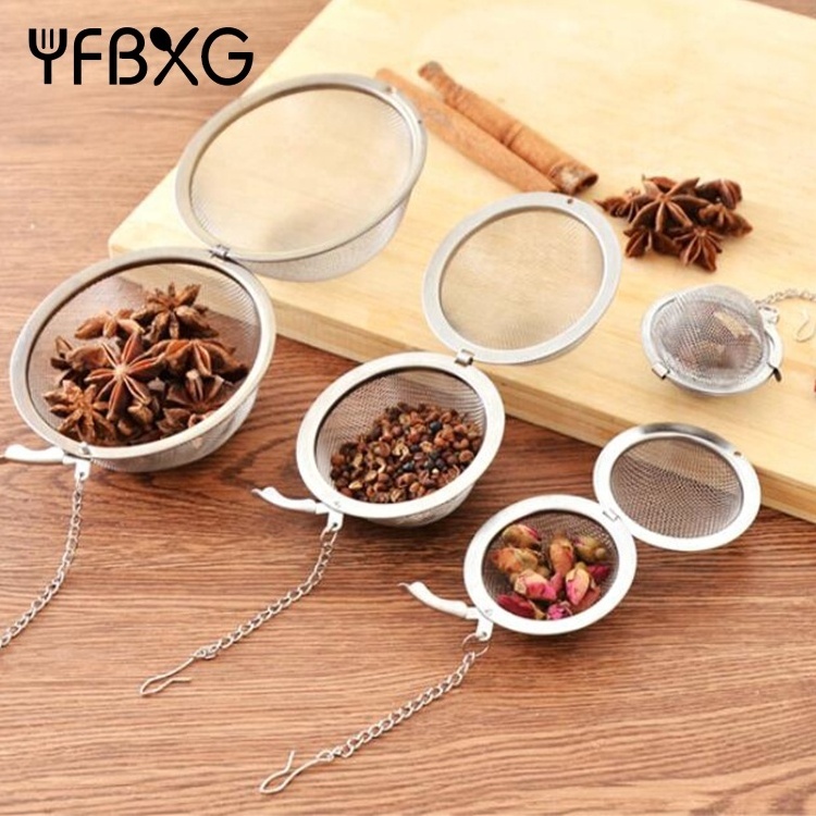 Quality assurance Coffee accessories herb micro filter tea ball infuser stainless steel tea strainer