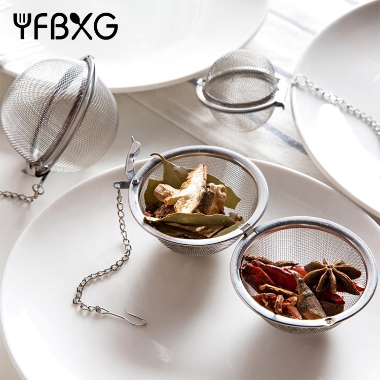 Quality assurance Coffee accessories herb micro filter tea ball infuser stainless steel tea strainer