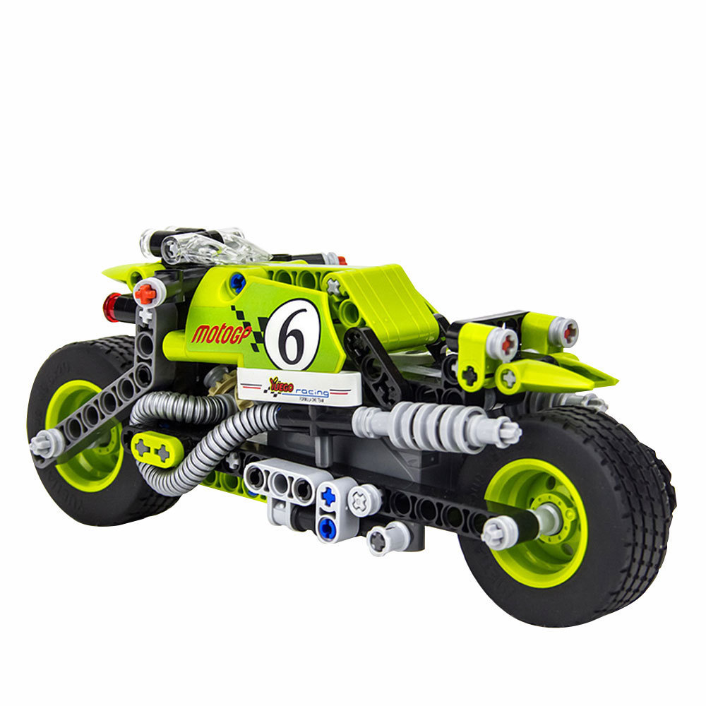 Popular High Quality Abs Plastic 201 Pcs Technic Assemble Children Toy Building Block Motorcycle