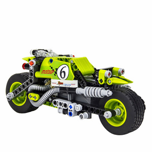 Popular High Quality Abs Plastic 201 Pcs Technic Assemble Children Toy Building Block Motorcycle