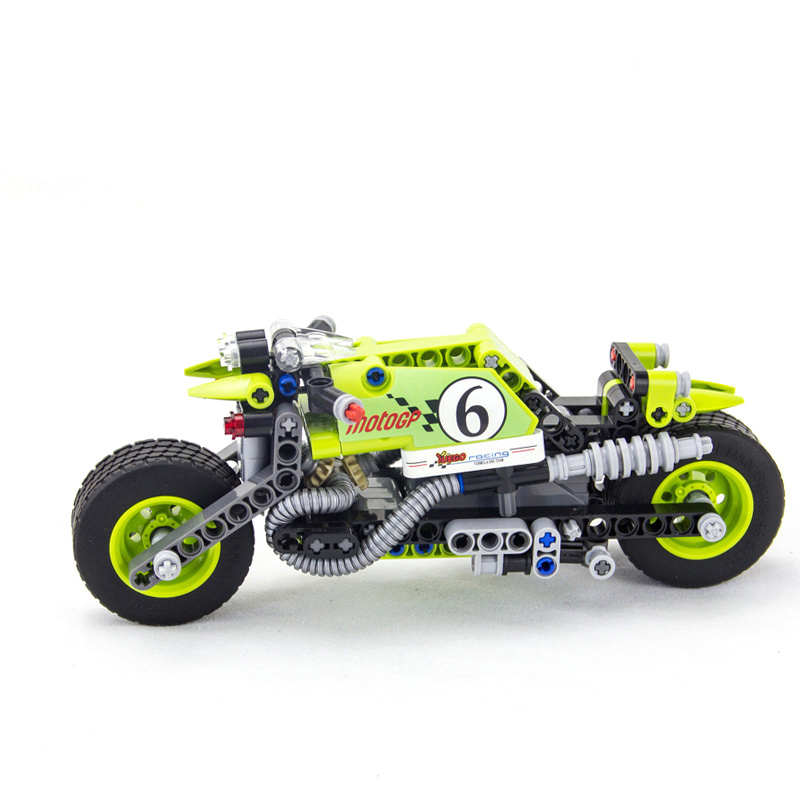 Popular High Quality Abs Plastic 201 Pcs Technic Assemble Children Toy Building Block Motorcycle