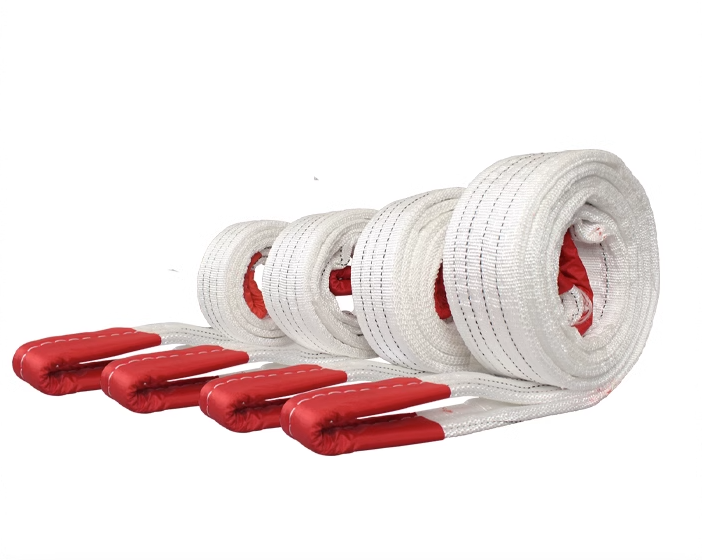 Factory direct supply 5t 6t 8t Polyester Color Lifting Round Rigging 100% Polyester Sling Round Flat Webbing Crane Lifting Belt