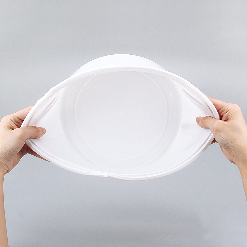 3000ml disposable plate clear takeaway food container round  plastic big bowls with lids