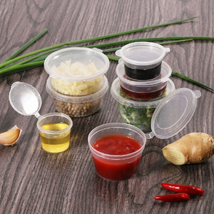 food packaging disposable pp plastic container sauce cup with various specifications