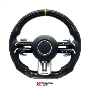 Suitable for Mercedes-Benz AMG W204 W205 W212 W221 W176 W213 W218 Cla W177 G-CLASS A C E S-class carbon fiber steering wheel