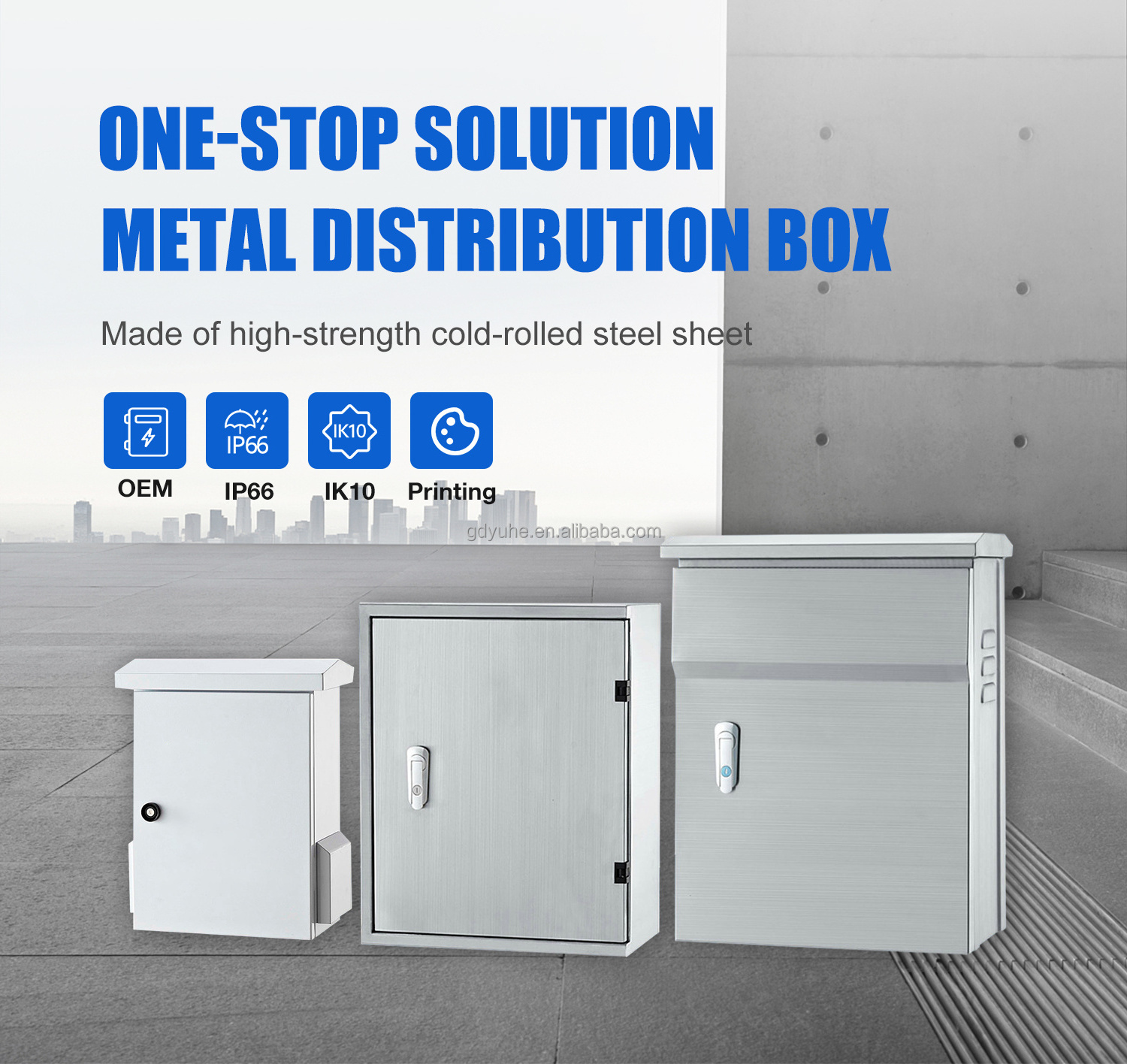 Sheet Metal Fabrication Services Custom Outdoor Ip68 Waterproof Electrical Metal Box Enclosure