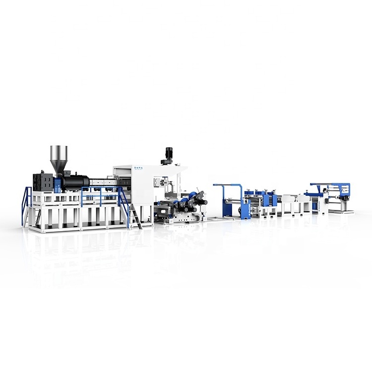 JWJP120 High Speed Exhaust Single screw Plastic PET PLA Sheet Extruder Making Machines /Plastic PET Extrusion Production  Line