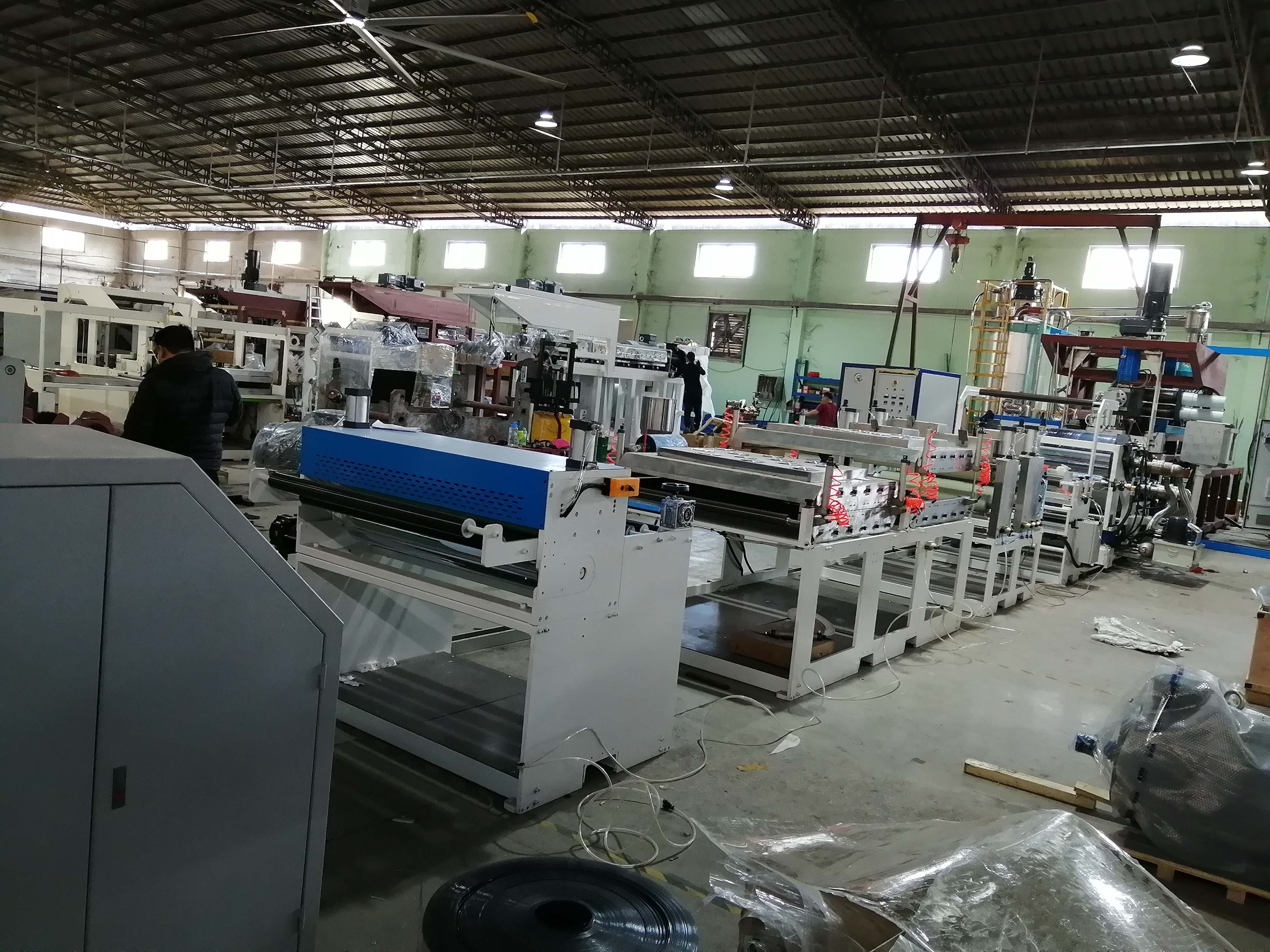 JWJP120 High Speed Exhaust Single screw Plastic PET PLA Sheet Extruder Making Machines /Plastic PET Extrusion Production  Line