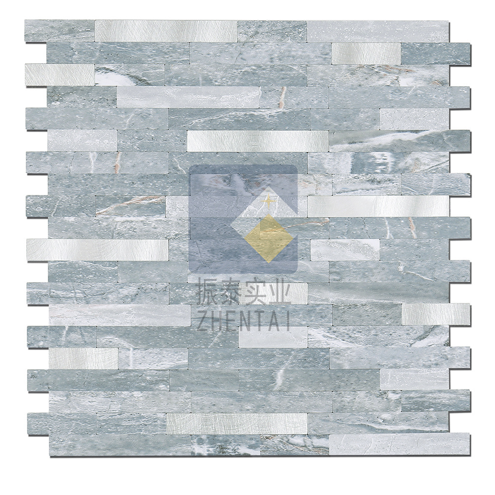 China Factory Premium Glazed Porcelain Finger Strip Glass Mosaic Tile For Bathroom Kitchen Backsplash Wall Hotel Shower