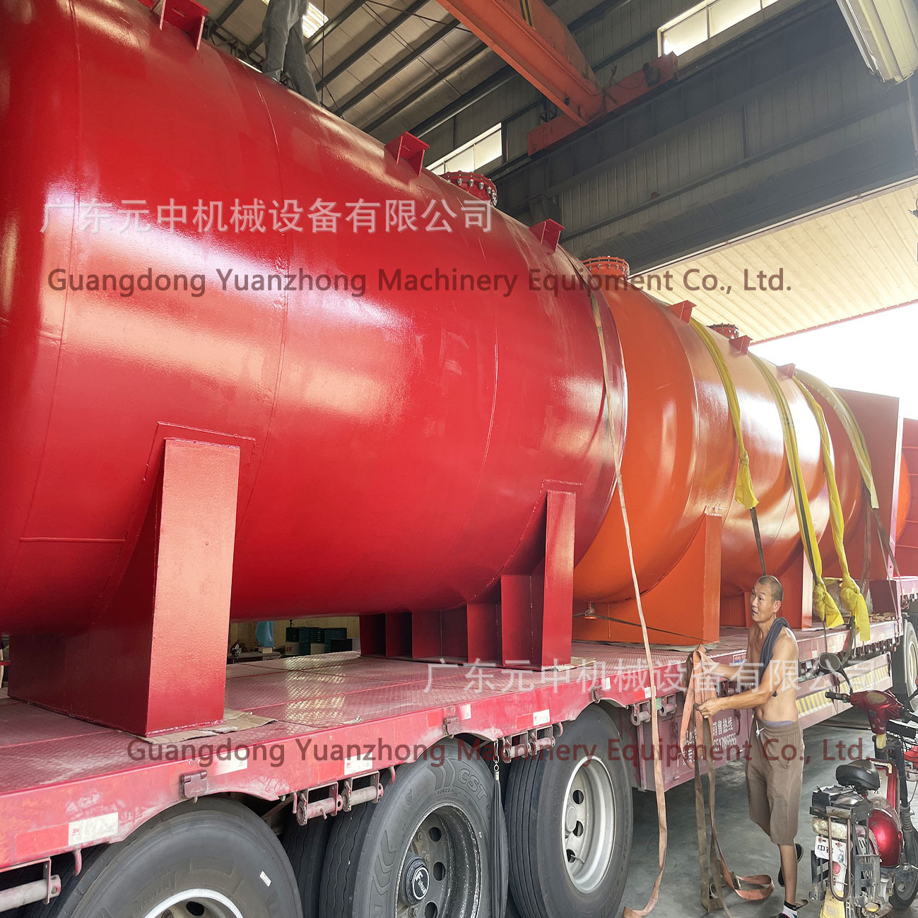 50m3 concentrated sulfuric acid tank , horizontal single-layer acid and alkali storage tank, hydrochloric acid tank